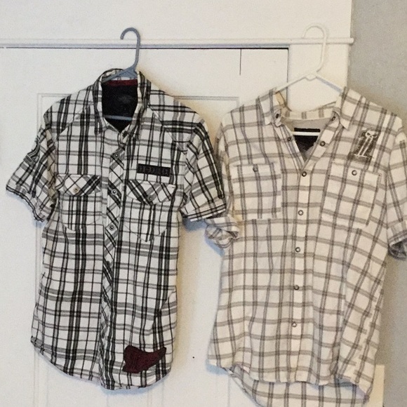 2 Harley Davidson snap button down shirts. - Picture 1 of 7